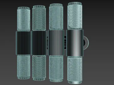 Doorhandle kitchen cabinet with gold handle Free 3D model