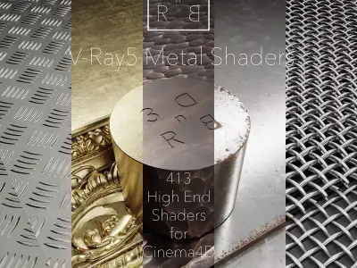 3DRnB Metal Shaders for V-ray 5 Cinema4D Texture