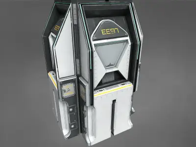 Sci-fi Machine Low-poly 3D model purchase