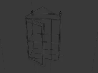 Closet box with handle Low-poly 3D model