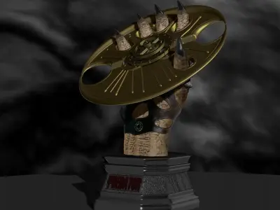 Predator 2 Smart Disc with Hand File STL OBJ for 3D Printing  3D print model