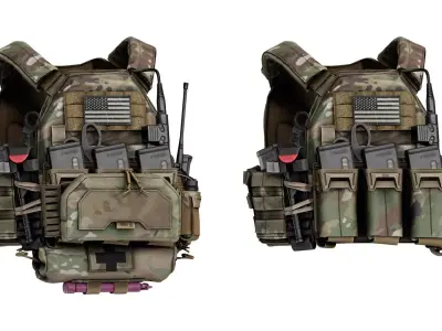 TYR TACTICAL PICO 1M ASSAULTER PLATE CARRIER VEST Low-poly 3D model