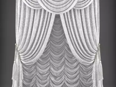 Curtain 3D model 333 Low-poly 3D model