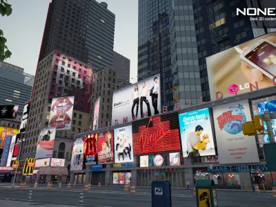 NYC 7th Avenue  V2 3D model