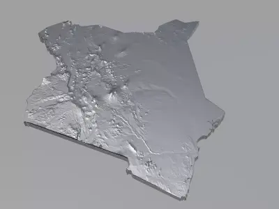 Kenya Terrain Country 3D model