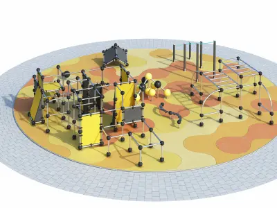 Children playground 4 3D model