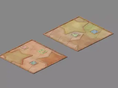 Disney main city - Ground 23 3D model