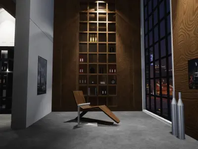 UE4 Office Low-poly 3D model