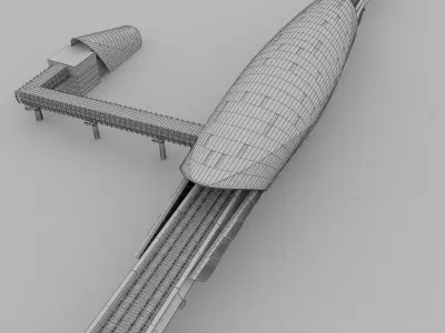 Dubai metro station 3D model