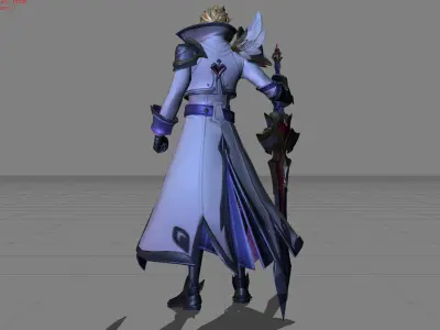 Alucard Romantic Fantasy Skin Low-poly 3D model