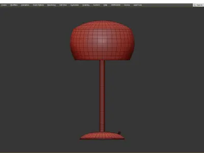 Adesso Brass or Steel Jessica Table Lamp Low-poly 3D model