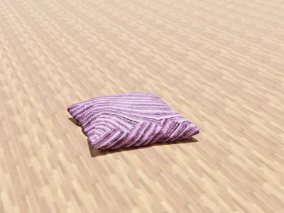 Pillows floor cushion 3D model
