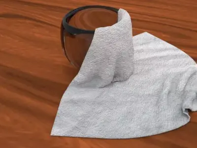 Cloth Bowl  Low-poly 3D model