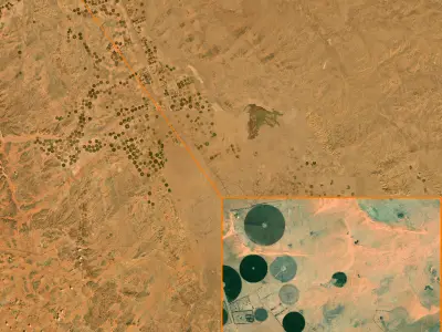 NEOM city topography Saudi Arabia - tile n28 e36 3D model