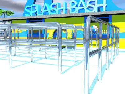 Water Park Amusement 3D model