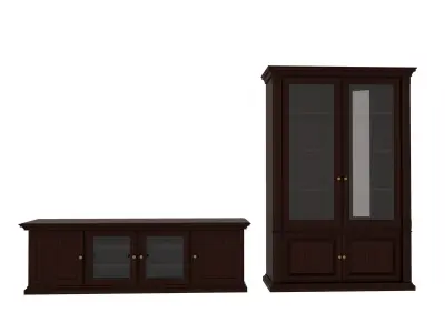 Classic cupboard and tumb 3D model