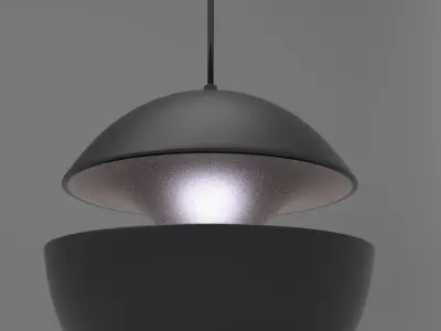 Jellyfish Hanging Lamp Low-poly 3D model