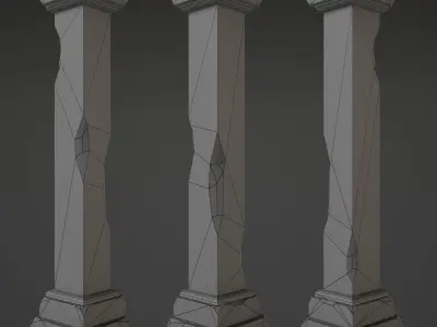 Column - 2nd Low-poly 3D model