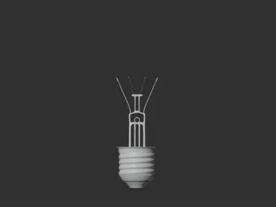 Bulb light 3D model buy