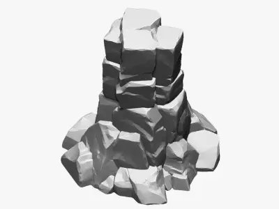 3D Mountain rock Zbrush sculpt 3D model