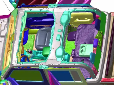 Jeep Gladiator Rubicon 4x4 2020 Vehicle 3d scan model 3D model