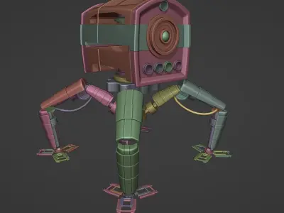 Spider robot 3D model