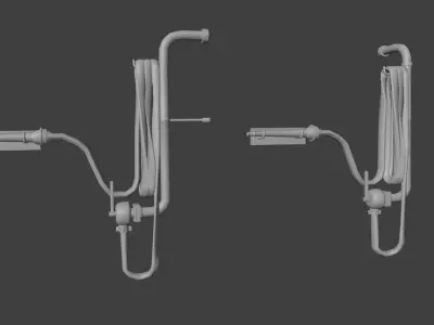 fire hose - Titanic white star line 3D model