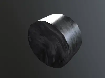Round Wall Light Low-poly 3D model