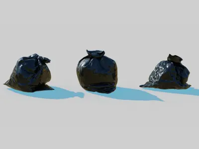 Trash Bag Pack 3D model