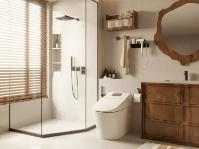Modern Bathroom 3D Model 3D model