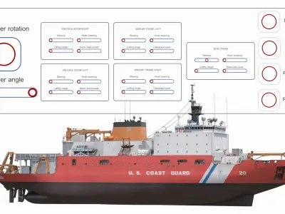  USCGC Healy Class Coast Guard Icebreaking USA Ship Rigged 