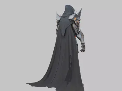 Sci-fi Fantasy Warframe Character Low-poly 3D model