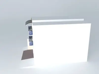 Apartment building exterior Free 3D model
