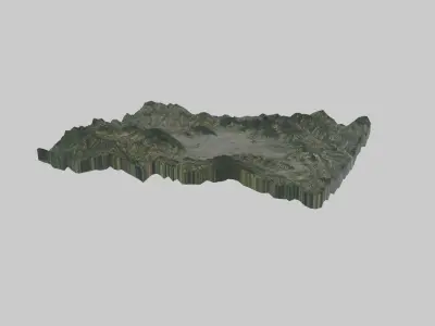 KATHMANDU City Low-poly 3D model