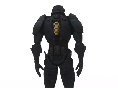 Robotic Soldier Beta  Elite Assault Android 3D Model Low-poly 3D model