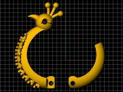 Peacock Hoop Earrings 3dm file 3D print model