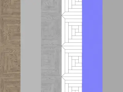 Parquet - Laminate - Wooden floor 3D model 9
