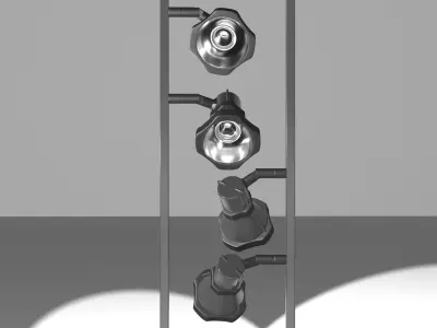 DECORATIVE LAMPS - HIGH POLY 3D model