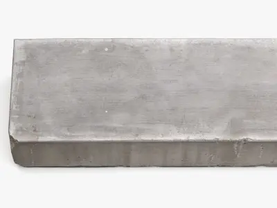 Concrete Slab - 16K Scan Low-poly 3D model