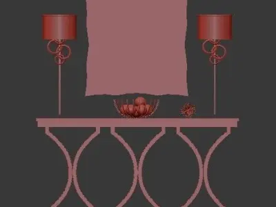 chest of drawers 1 3D model