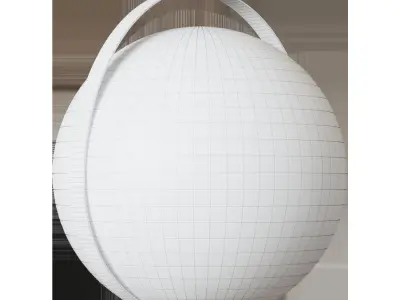 Lape table lamp with black steel cable 3D model