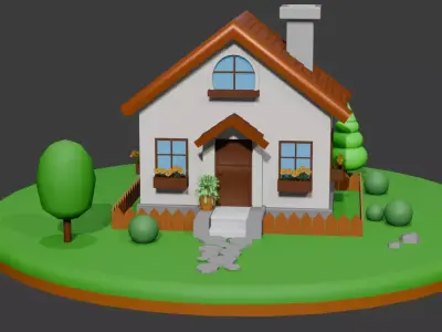 MiniHouse Free 3D model