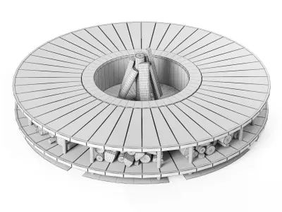 Fire Pit 04 3D model