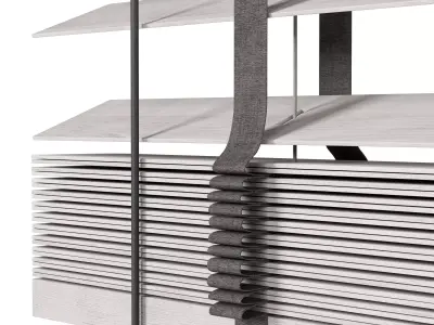 Wooden Blinds Set 37 3D model