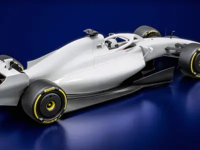  Formula 1 2026 Showcar White Mockup F1 Race Car Concept 