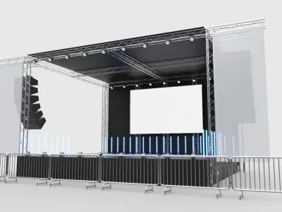 Concert Stage 3 3D model