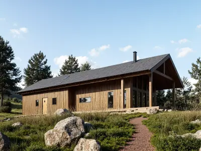  Cabin 3D Model Modern  House Design IFC SKP OBJ GLB FBX 3D model