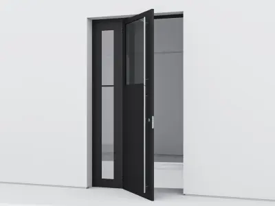 Aluminium door 254 3D model