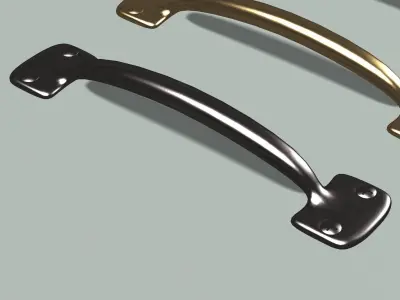 Door Handle Low-poly 3D model