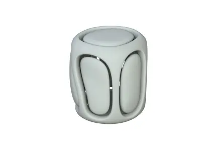SciFi Cube Object No 67299 Low Poly Shape Low-poly 3D model